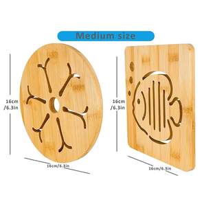 แผ่นรองแก้วไม้สไตล์โบฮีเมียน ทำมือ หรูหรา ทนทาน ไม้ธรรมชาติ คุณภาพสูง ดีไซน์เป็นมิตรกับสิ่งแวดล้อม - Product Image 2