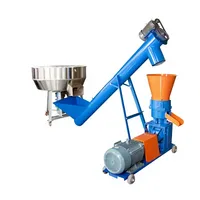 Máquina Eléctrica Pequeña para Producción de Pienso en Pellets para Animales, Aves de Corral, Pollos y Patos, Equipo de Línea de Procesamiento de Pellets para Uso en Granjas