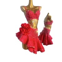 Haut de gamme nouvelle jupe de danse latine Costume de Performance Costume de compétition adulte femme Art examen Costume de Performance