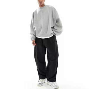 Sweat-shirt en molleton 100% coton pour homme, coupe classique, col rond, 260 g/m², anti-froissement, imprimé numérique, logo frontal, vente en gros, OEM - Product Image 3