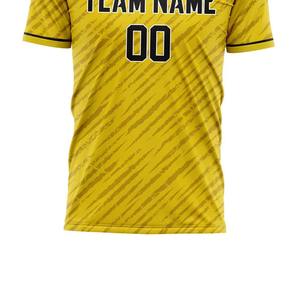 Uniforme de Fútbol Personalizado de Alta Calidad y Económico, Amarillo y Negro, Conjunto Completo, Ropa de Fútbol, Servicio OEM - Product Image 2