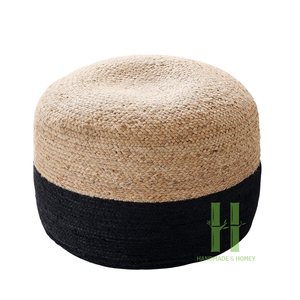 Taburete moderno otomano de ratán natural, muebles de mimbre, muebles de sala de estar de ratán OEM de HNH Craft Manufacturer - Product Image 6