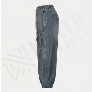 Wholesale Sexy <b>Women</b> <b>Jeans</b> Trousers Ladies High Waist Skinny Denim Pants Custom Logo OEM Service Premium Stylish Fashion Attire - Product Image 3