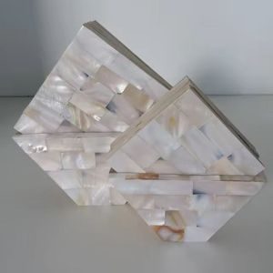 Dessous de verre en bois et résine à la mode dans des tapis à motifs et des tampons Dessous de verre de table pour protéger la surface de table Dessous de verre en ardoise Accessoires de cuisine - Product Image 6