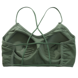 High for Impact Women's Workout Fitness Yoga Sujetadores deportivos Ropa personalizada Backless Cross Over Gym Bra Calidad XS Tamaño para Plus - Product Image 3