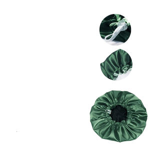 หมวกคลุมผมผ้าซาตินขายส่ง พิมพ์ลายดิจิทัล โลโก้แบบกำหนดเอง ลวดลายสีพื้น น้ำหนักเบา ใช้ได้ทุกวัน คุณภาพสูง สี่สี - Product Image 4