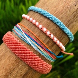 COASTAL <b>Bracelet</b> or <b>Anklet</b> Stack, Set of 4 // Waterproof <b>Bracelets</b>, Beach <b>Anklets</b>, Surfer <b>Bracelets</b>, VSCO <b>Bracelets</b> - Product Image 2