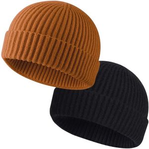 Custom Plain Knitted 100% Acrylic Beanie <b>Hat</b> <b>Winter</b> Warm Cuffed Business Travel Daily Wear - Product Image 4