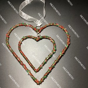 Adornos colgantes de cuentas multicolores hechos a mano para fiestas navideñas festivas y decoraciones al por mayor - Product Image 2