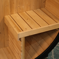 Poêle chauffant d'extérieur en forme de cube pour sauna, service OEM/ODM, construction durable de haute qualité pour jardin, bien-être et spa