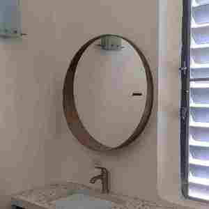 Hot Selling With Reasonable Price Handicrafts Wall <b>Mirror</b> Decoration Living Room Indoor Round <b>Wooden</b> Frame With High Quality - Product Image 4