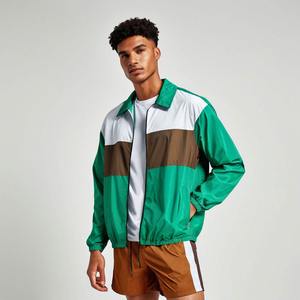 Personalizable Color Zip impermeable al aire libre con capucha rompevientos para hombres nueva moda carta patrón chaqueta deportiva para correr de primavera - Product Image 1