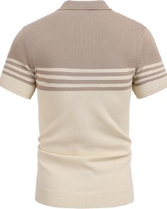 Avec logo personnalisé imprimé T-shirt polo léger et respirant Chemises polo homme grande taille au design moderne - Product Image 4