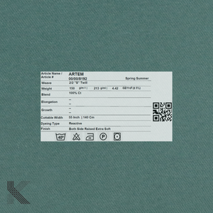 Tissu de chemise en sergé pur 100% coton pour chemises formelles respirant et confortable teint uni avec col de chemise sur les chemises - Product Image 5