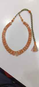 Collar de cuentas de Losa rectangular cónica de lapislázuli Natural hermoso de calidad AAA - Product Image 5