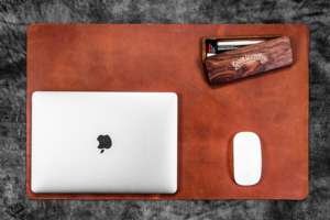 Home Use Multi-Functional Leather Office <b>Mobile</b> <b>Phone</b> <b>Holder</b> Mouse Pad Mat Best Quality Customised Low Cost - Product Image 4