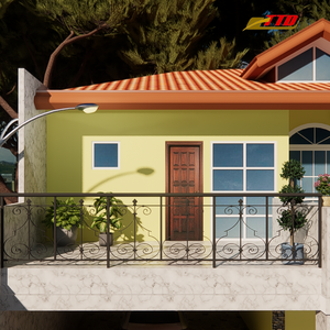 Rampe de balcon extérieur en fer forgé au design moderne personnalisé pour des espaces de vie décoratifs et des détails artistiques - Product Image 5