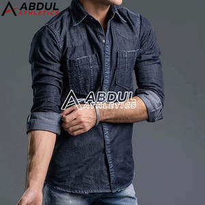 Camisa de Mezclilla para Hombre, Corte Ajustado, Fabricación Profesional, Ropa Casual para Uso en Exteriores, con Personalización - Product Image 2