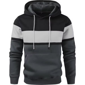 Wholesale <b>Men's</b> <b>Hoodie</b> 100% Cotton Fleece Factory Direct Supply Custom Embroidered logo Breathable Soft Casual Sweatshirts Solid - Product Image 1