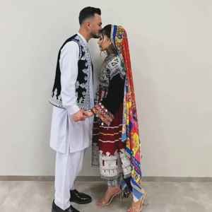 Kuchi Afghan Dress for Sale Best Quality Velvet <b>Fabric</b> Afghan Kuchi Embroidery Patch Work Design Dress Women - Product Image 5