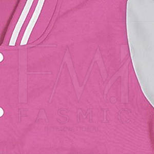 Fashionable Women's Sports Jacket with 100% Woolen <b>Fabric</b> New Style Letterman Style Knitted Woven with Pocket - Product Image 6