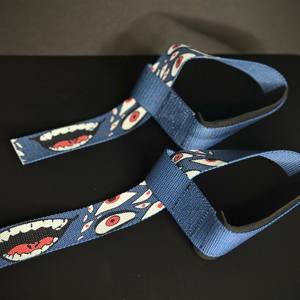 Correas de Levantamiento de Pesas Acolchadas de Algodón Cross Fit, Correa de Entrenamiento de Peso Muerto Gimnástico, Protección de Palma, Correa de Muñeca de Anime para Levantamiento de Potencia - Product Image 3