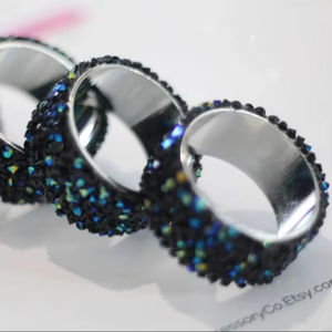 Servilleteros de resina de madera India Natural Original de lujo para fiestas de boda Decoración de mesa servilletero hecho a mano - Product Image 1