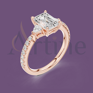 14K Fashion <b>Statement</b> <b>Ring</b> for Girls Modern Style - Product Image 1