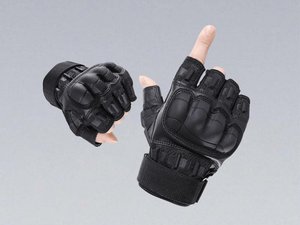 Gants sans doigts Warcore, protection des jointures et adhérence antidérapante, gants pour airsoft, tir, moto, randonnée, sports - Product Image 4