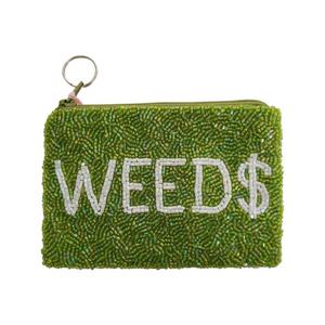 Multi <b>Colour</b> High Quality Cowboy Beaded Pouch Handcrafted Western Mini Coin Purse Zipper Closure <b>Canvas</b> Material - Product Image 3