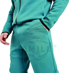 Vente en gros de survêtements d'entraînement pour hommes, hauts de jogging en coton et polyester avec fermeture éclair, logo personnalisable pour la saison d'hiver - Product Image 6