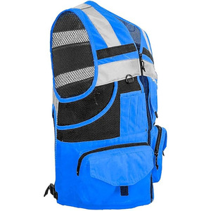 100% tela de punto de poliéster tráfico reflectante seguridad construcción trabajo chaqueta hombres Seguridad Carretera chaleco logotipo personalizado - Product Image 4