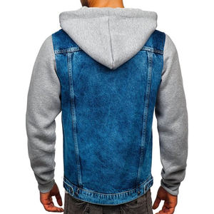 Pantalones vaqueros de alta calidad, precio al por mayor, Chaquetas vaqueras para hombre, chaquetas de bombardero personalizadas de algodón para hombre, chaquetas para hombre, chaqueta para hombre - Product Image 2