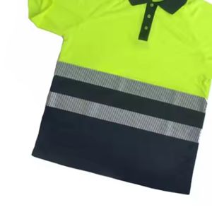 Camiseta Polo de Seguridad Reflectante de Manga Corta al por Mayor de Fábrica, Alta Visibilidad, ANSI Clase 1, EN ISO 20471 Clase 2, Impermeable - Product Image 2