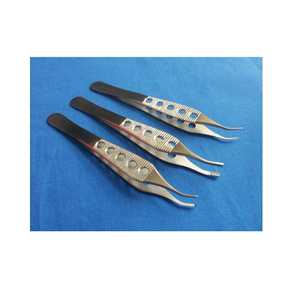 Pinzas de Cirugía Plástica Adson de 3 Piezas Surtidas, Mango Fenestrado Curvo de 4.75 Pulgadas, Instrumentos Quirúrgicos Manuales de Alta Calidad, CE - Product Image 1