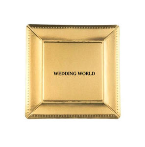 Plaque de mariage écologique peinte à la main, faite à la main, élégante, nouvelle conception, carrée en métal, excellente qualité, à usage domestique - Product Image 1