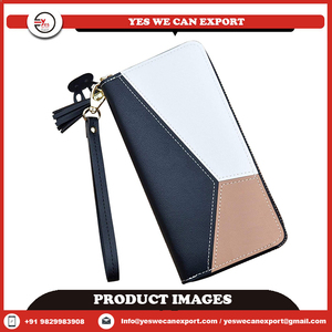 Cartera con cremallera de cuero genuino para mujer 100%, bolso de mano de gran capacidad para teléfono móvil, bordado multifuncional portátil, nuevo monedero largo - Product Image 4