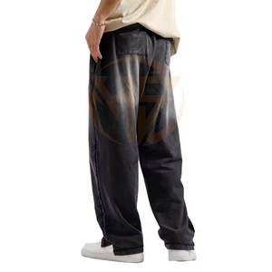 Pantalons en denim délavé pour hommes, fabrication sur mesure, vente en gros, meilleure qualité, prix bas, pantalons en denim délavé pour hommes - Product Image 5