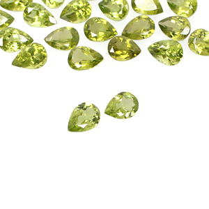Péridot naturel 10x8mm coupe poire 2.42 Cts 1 pièces pierres précieuses en vrac pour la fabrication de bijoux - Product Image 5