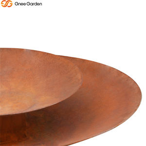 Fontaine autoportante en acier Corten rouillé pour bassin et installation murale - Product Image 4