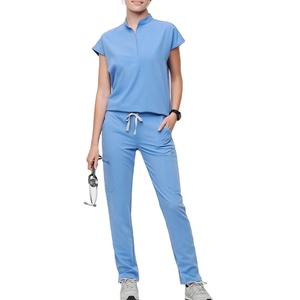 Combinaison d'infirmière personnalisée, ensemble de blouses médicales, uniforme bleu de sécurité hospitalière, taille XL pour le personnel médical - Product Image 1