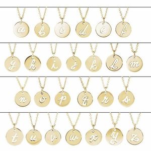 Colgante con Iniciales y Diamantes, Chapado en Rodio, Joyería Religiosa con Perlas, para Cumpleaños, Patrón de Números en Oro Rosa - Product Image 2