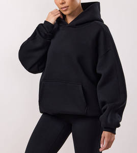 Conjunto de Sudadera con Capucha y Pantalones Deportivos Negros Cómodos para Mujer, 100% Algodón Poliéster de Primera Calidad, Ajuste Holgado, Ropa de Estar por Casa Morada - Product Image 2