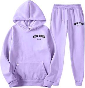 Chándal con capucha de manga larga de terciopelo, traje de jogging de peso pesado de Color sólido, sudaderas con capucha de manga larga de corte largo de maternidad, marca - Product Image 5