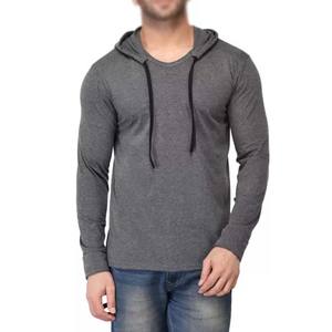 T-shirts à capuche à manches longues en coton de la meilleure qualité pour hommes - Product Image 1