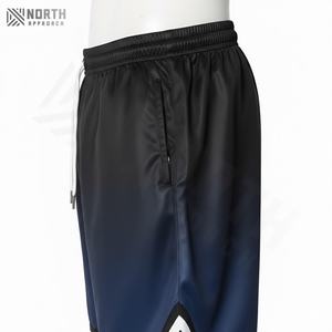 Shorts de plage pour hommes en polyester/coton à taille élastique, imprimé décontracté, séchage rapide, fermeture à cordon - Product Image 6