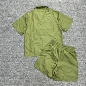 Chaqueta de verano de alta calidad para hombre, chaqueta de concha suave personalizada, chándal, conjunto corto cortavientos de bloque de Color para hombre - Product Image 2