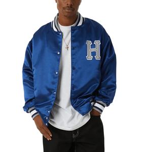 Veste de baseball en satin ajustée en gros, taille plus, veste de sport en satin personnalisée, veste de sport universitaire, veste de streetwear de créateur, logo - Product Image 3