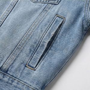 European American Washed Denim Short Jackets Slim Fit Fashion Customized Color <b>Coat</b> Women Raw Edge Stylish Outerwear Streetwear - Product Image 5