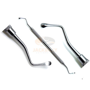 JACKBILLY Premium 88 Cuillères à double extrémité 4mm Curettes Lucas professionnelles en acier inoxydable pour usage chirurgical dentaire Manuel Oral - Product Image 1
